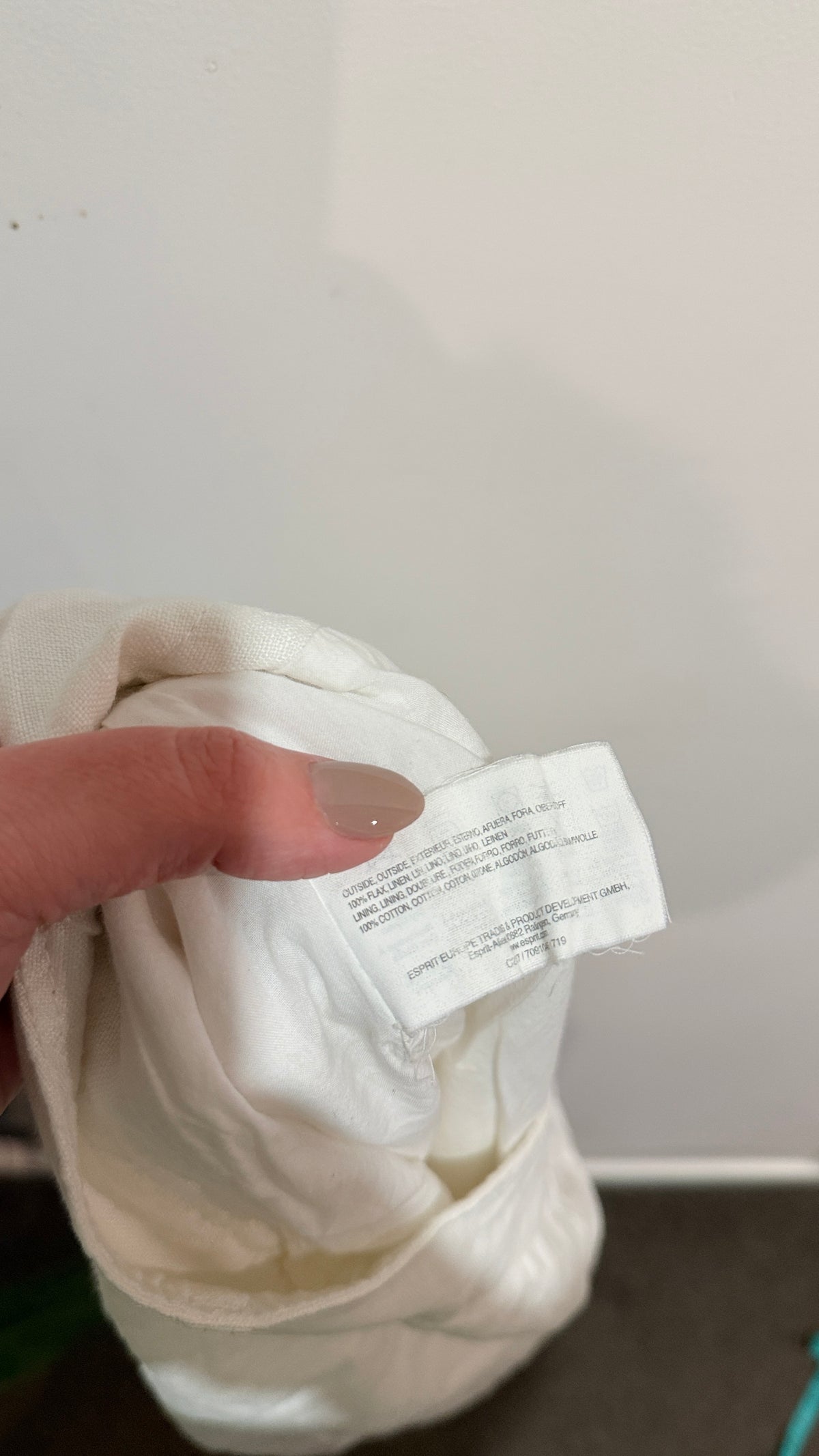 Esprit White Linen Skirt - Size 10