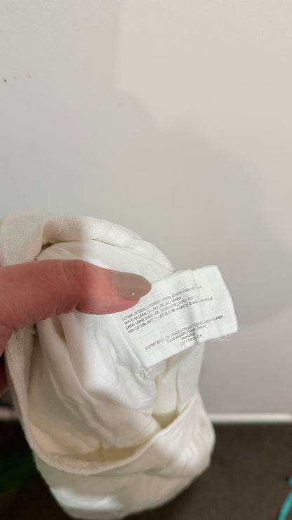 Esprit White Linen Skirt - Size 10