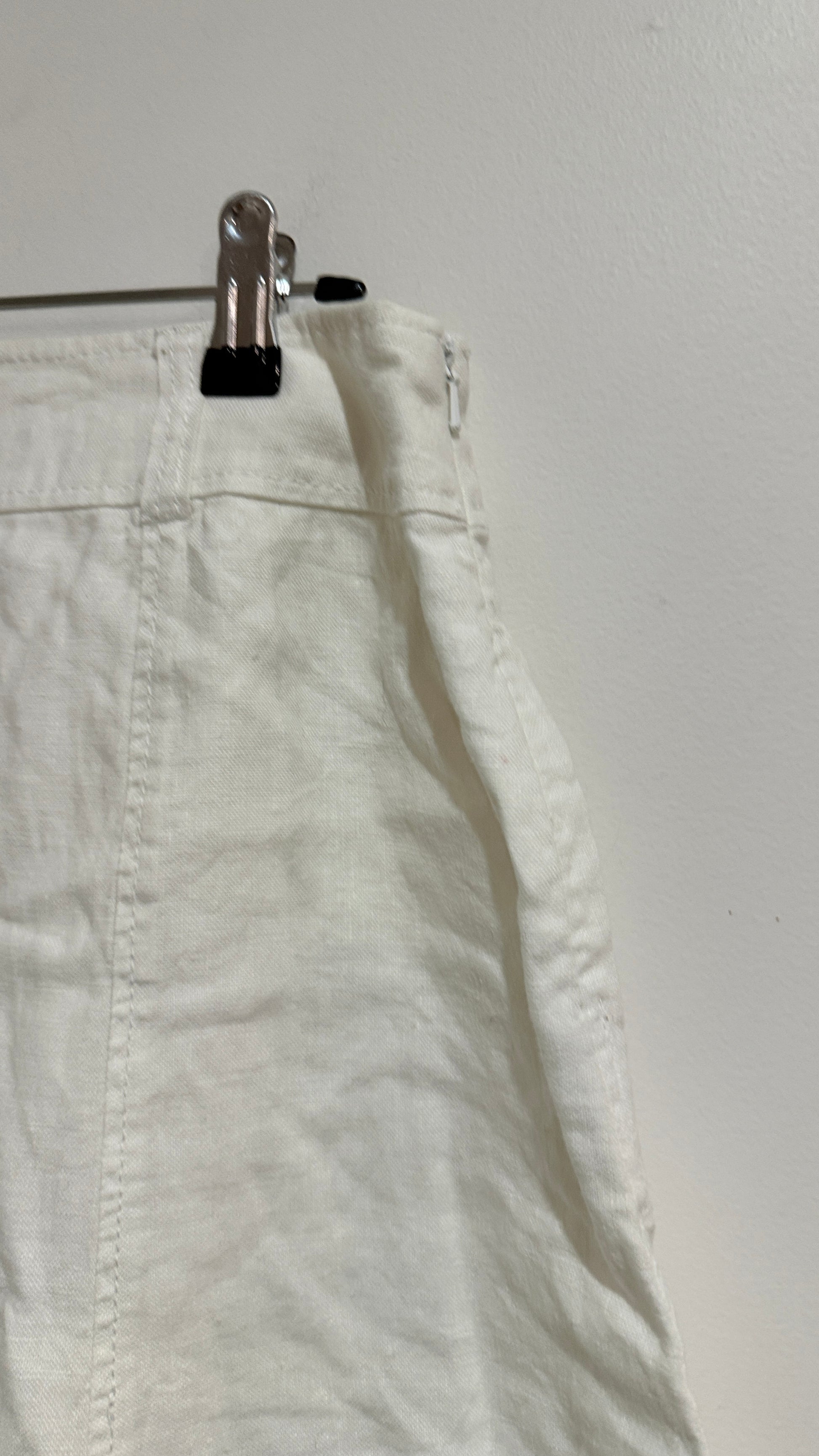 Esprit White Linen Skirt - Size 10
