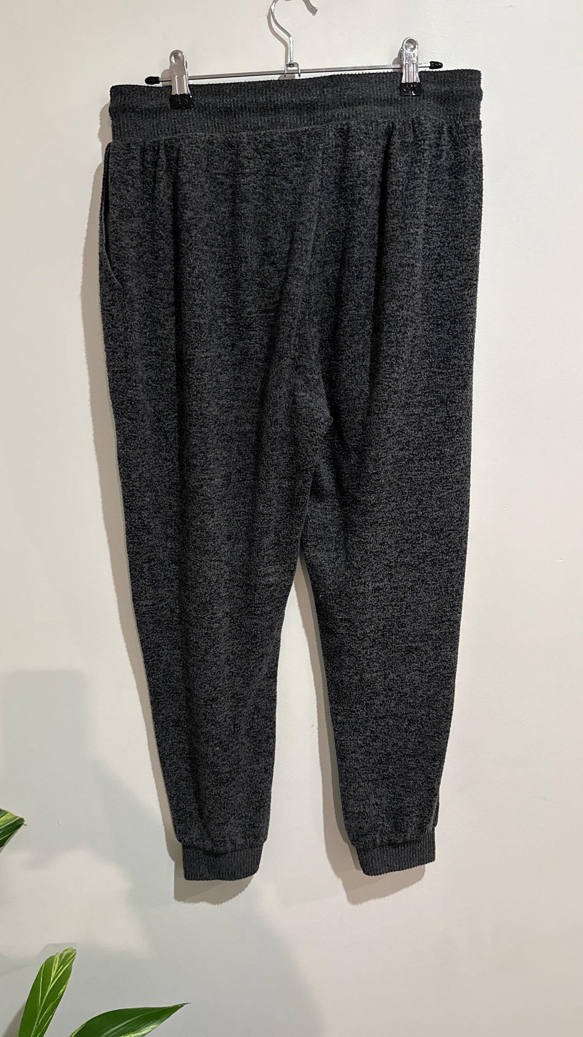 H&H Charcoal Marle Knit Joggers - Size M