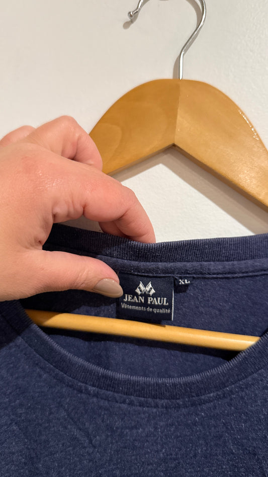 Jean Paul Navy Marle T-Shirt - Size XL
