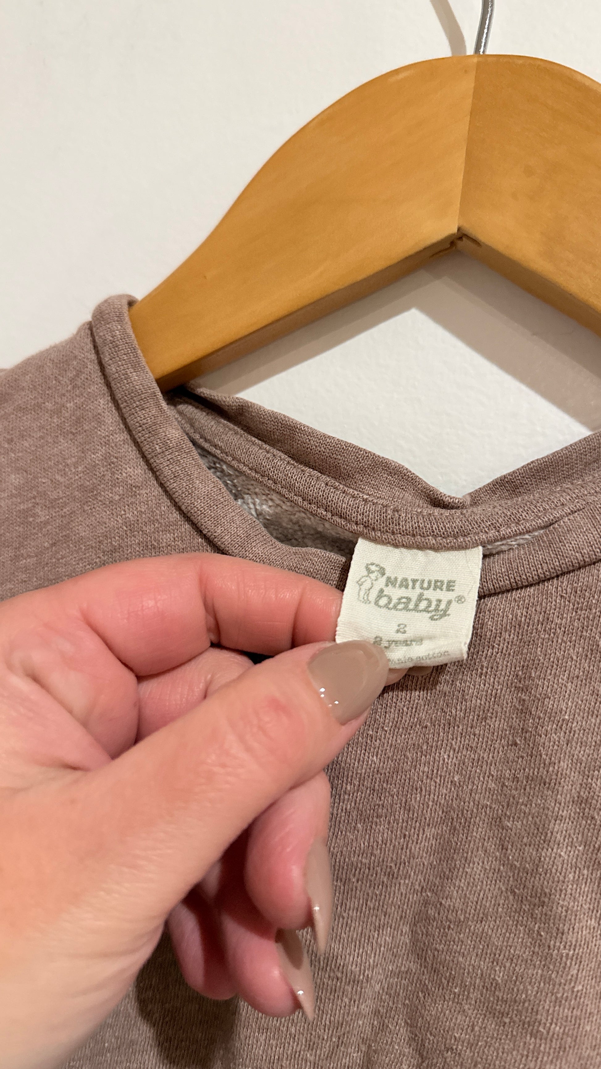 Nature Baby Organic Cotton Long Sleeve Top - Size 2