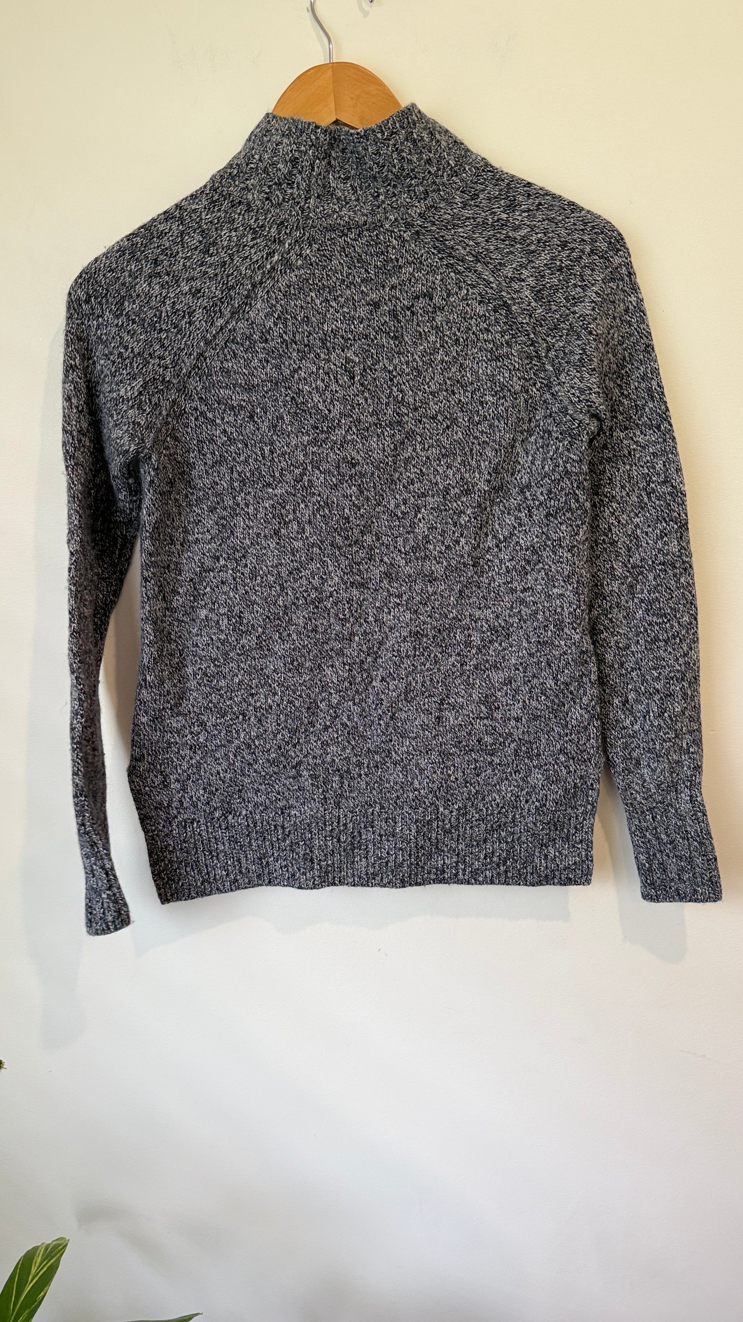 Witchery Grey Marle Cable Knit Turtleneck - Size XXS