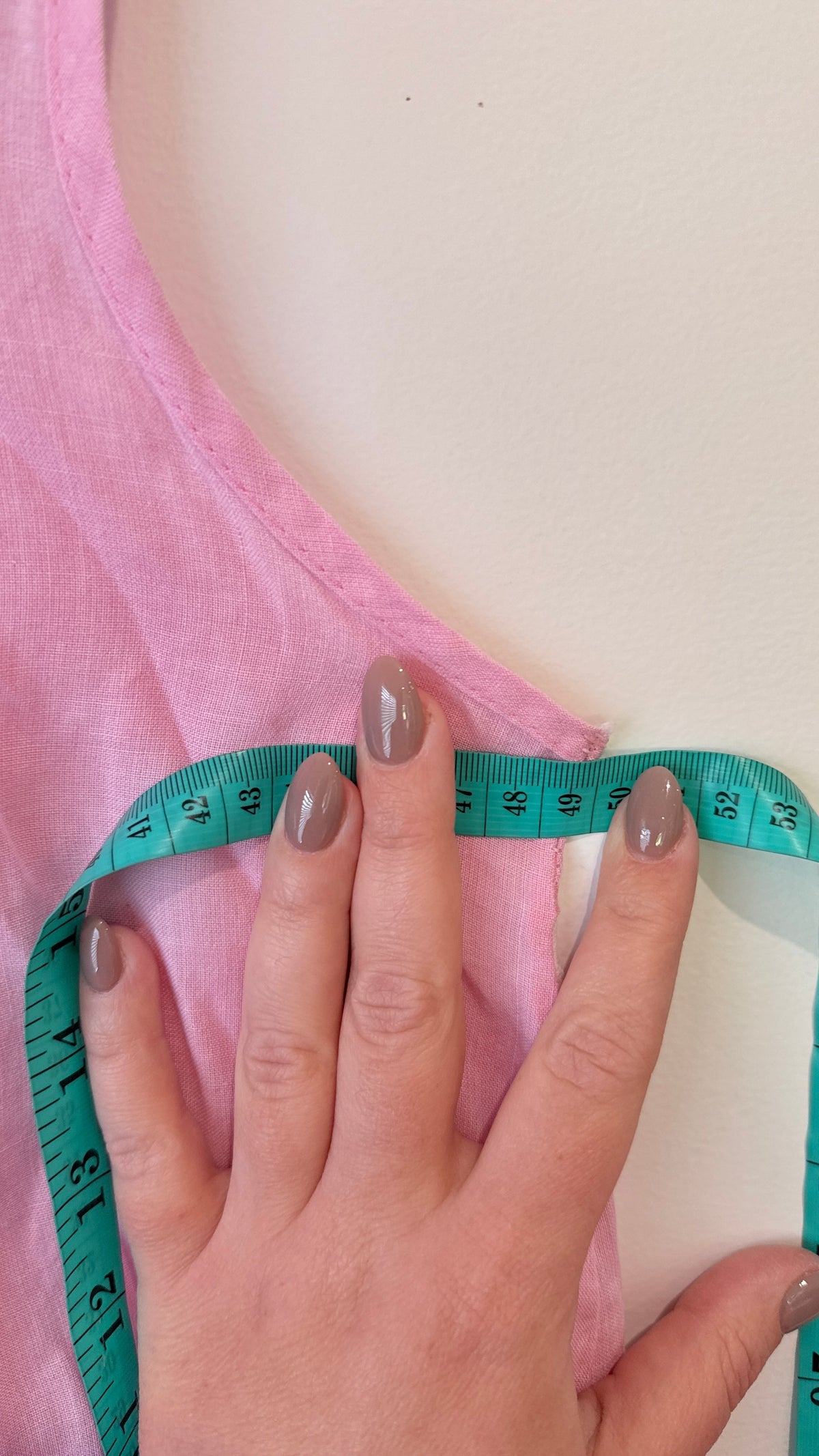 The Rose Pink Ladder Trim Sleeveless Top - 49cm u/arm