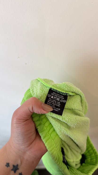 Silent Theory Lime Green Sweat Shorts - Size L