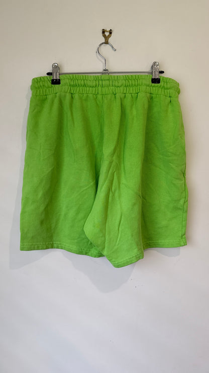 Silent Theory Lime Green Sweat Shorts - Size L