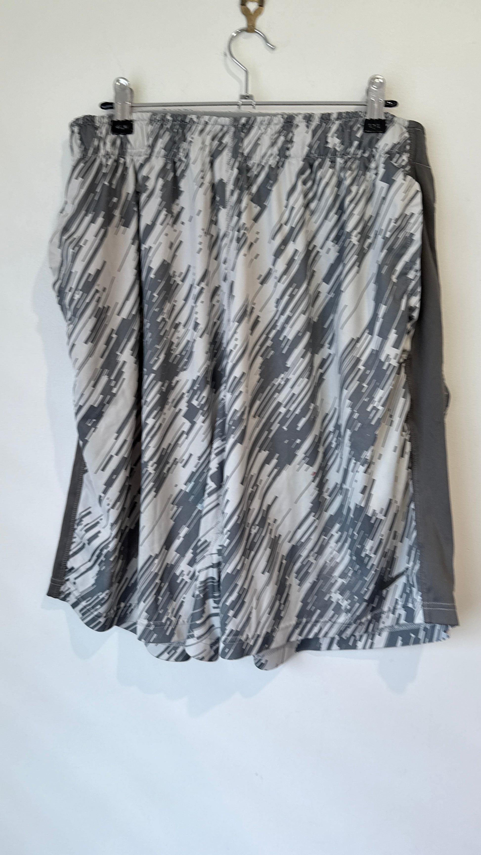Nike Dri-Fit Grey Camo Print Shorts - Size L