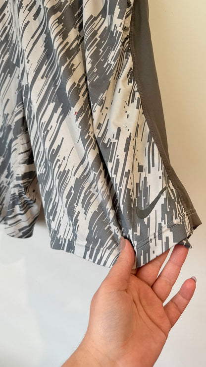 Nike Dri-Fit Grey Camo Print Shorts - Size L