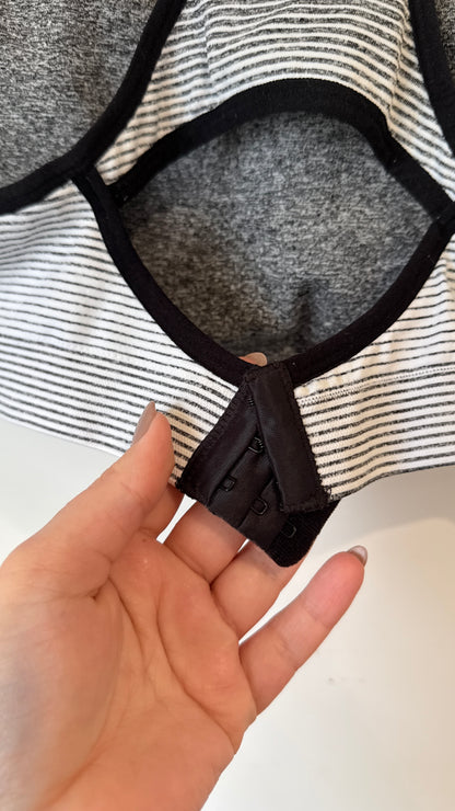 Active Intent Grey Marle Sports Bra - Size 2XL