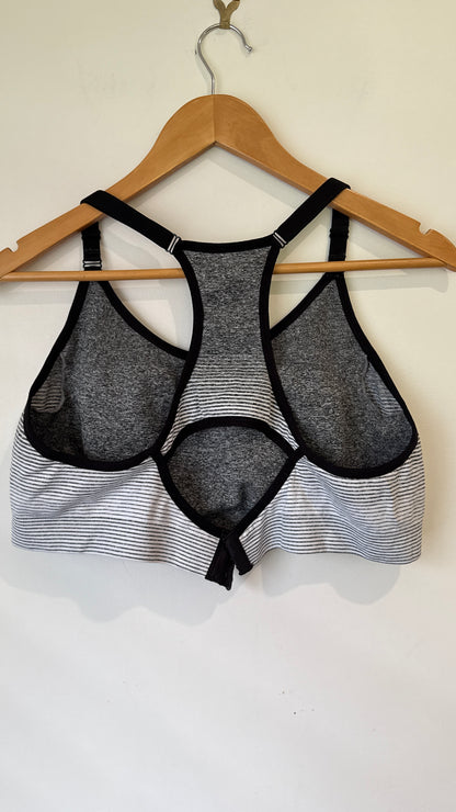 Active Intent Grey Marle Sports Bra - Size 2XL
