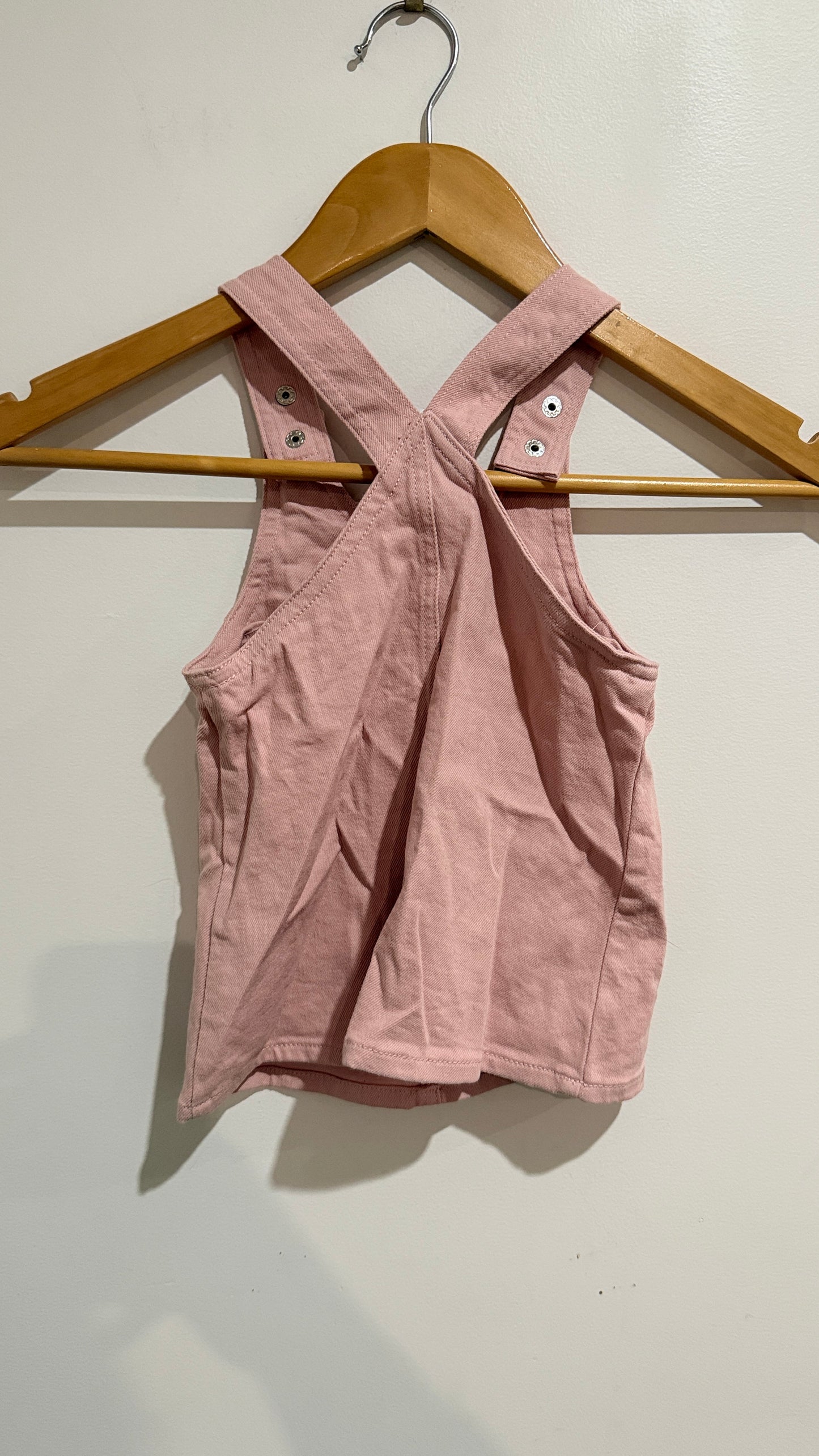 Teeny Weeny Pink Corduroy Pinafore Dress - Size 0 (6-12 Months)