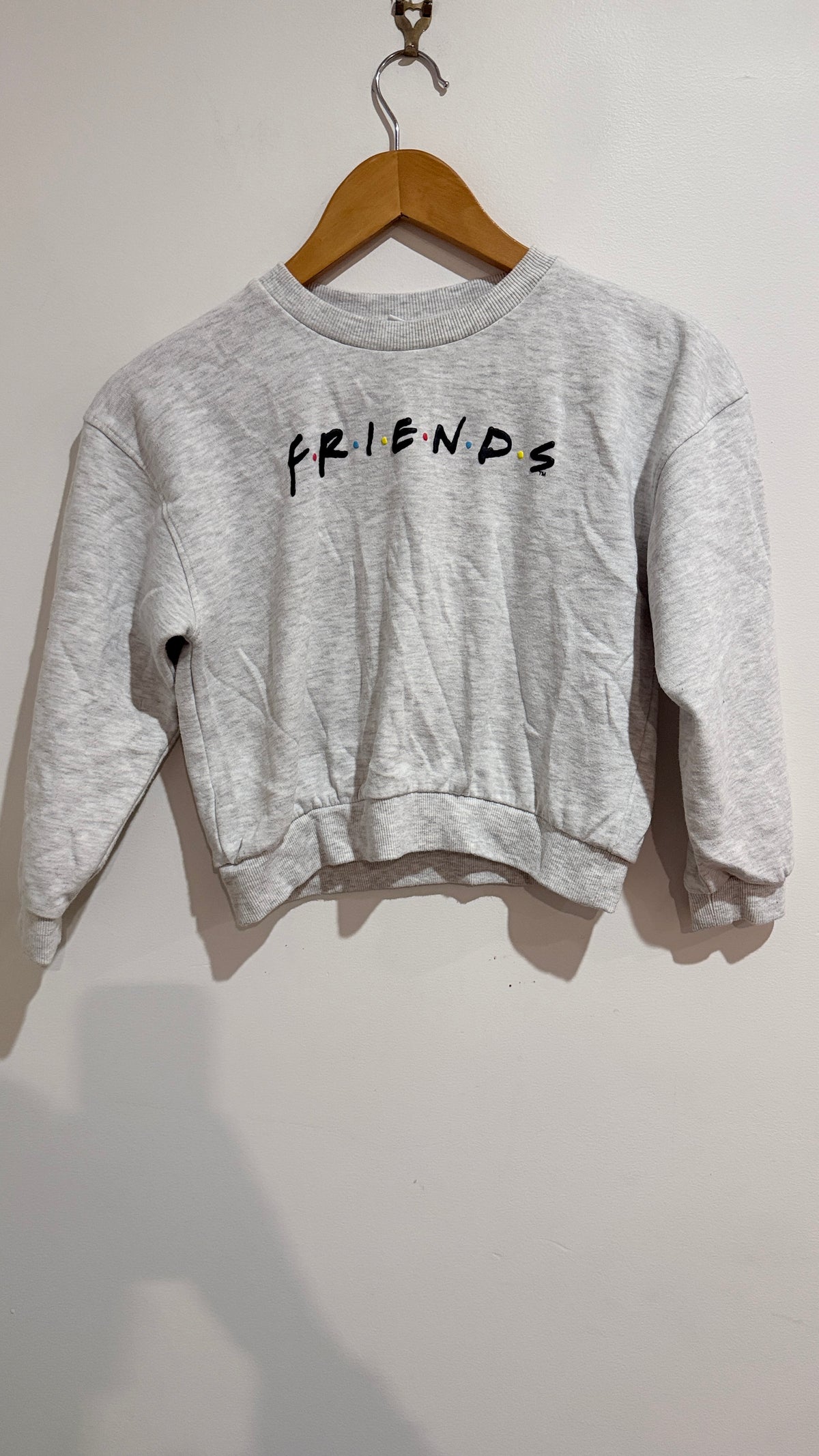 Friends Grey Marle Sweatshirt - Size 9 kids