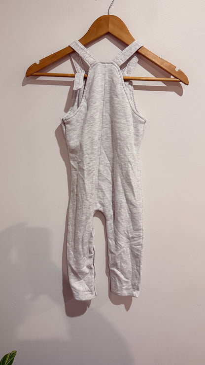 Anko Baby Grey Bear Dungarees - Size 2
