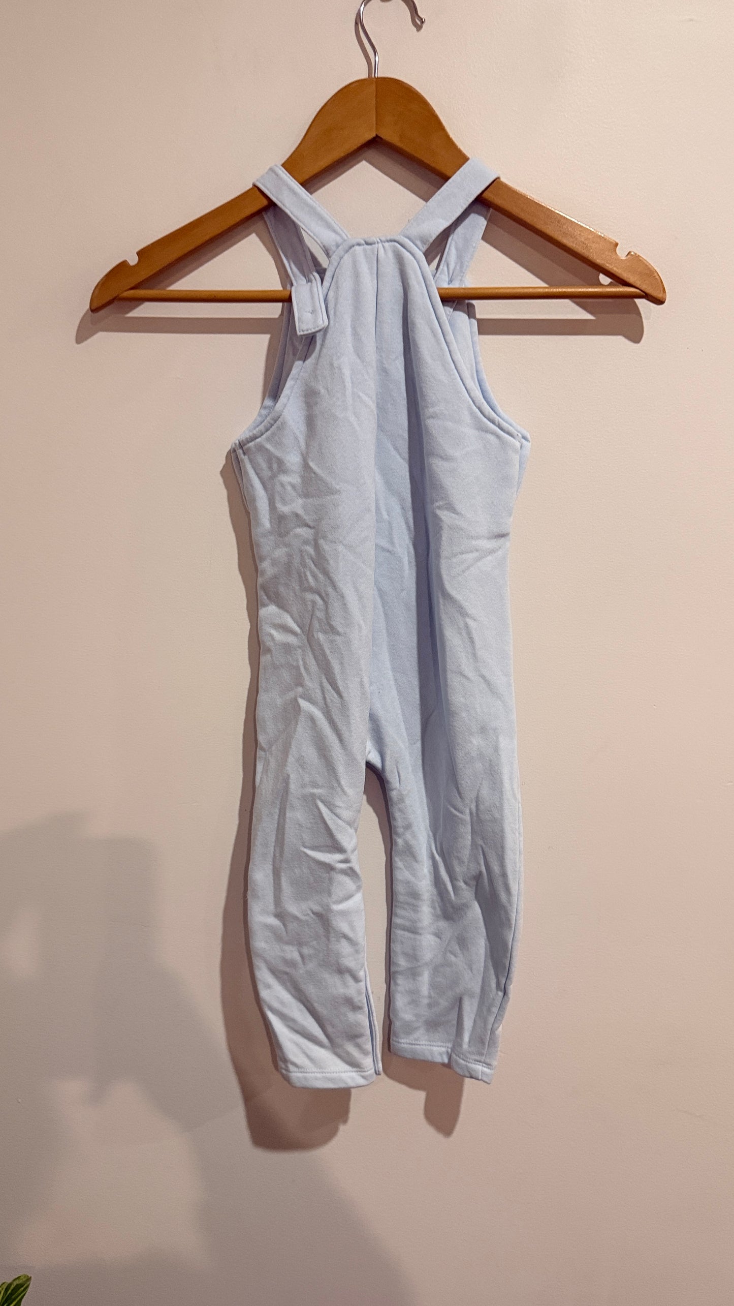 Anko Baby Blue Bear Dungarees - Size 2