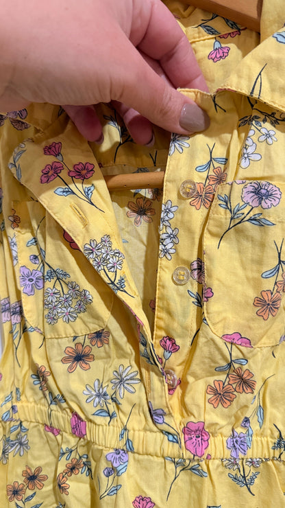 Anko Kids Yellow Floral Playsuit - Size 4