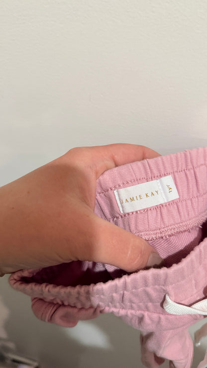 Jamie Kay Pink Ribbed Shorts - Size 1 Year