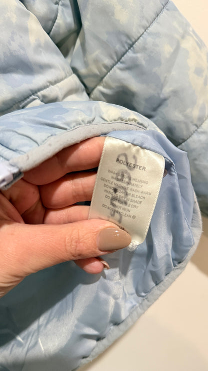 Young Original Blue Tie Dye Puffer Jacket - Size 12