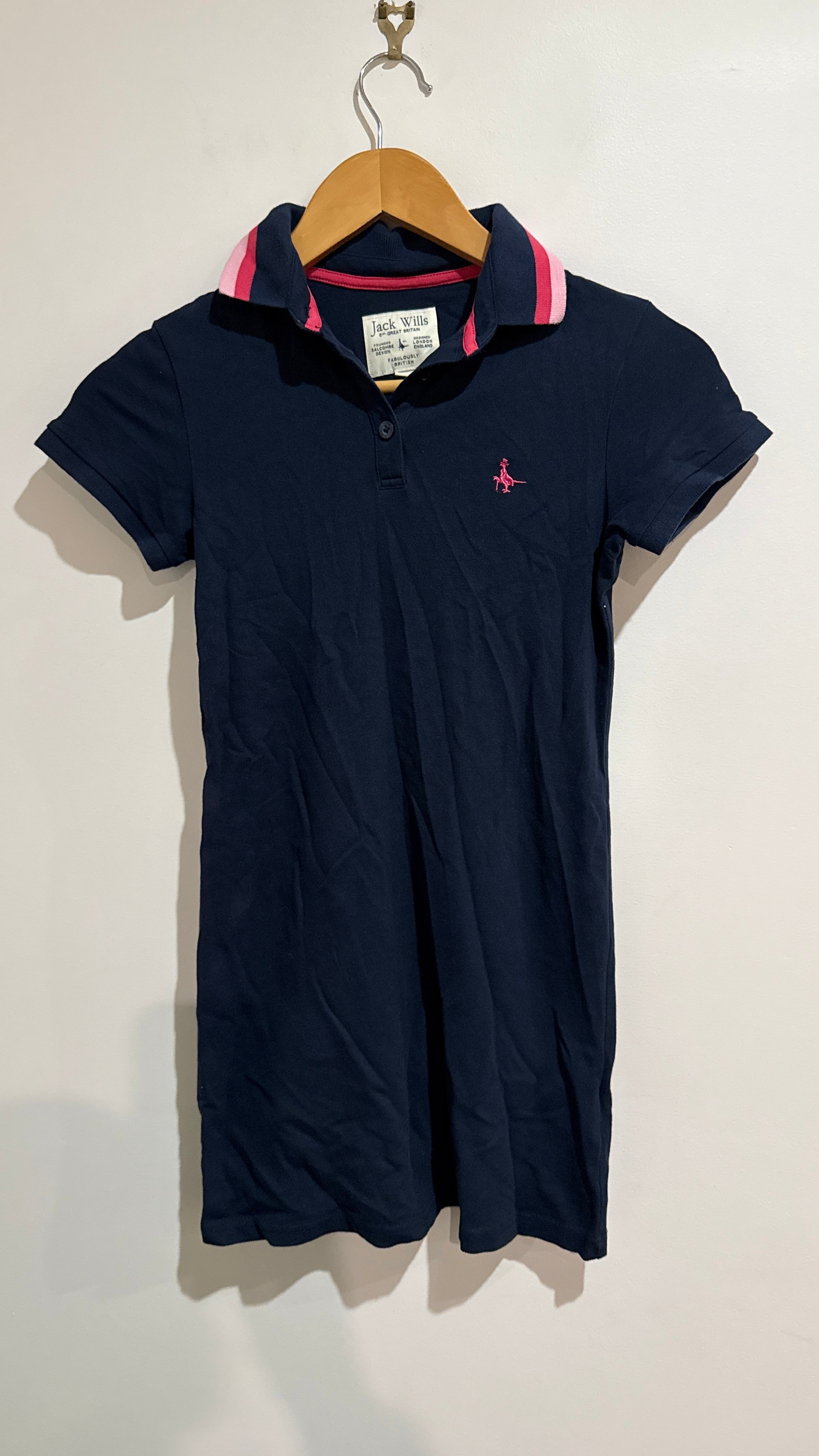 Jack Wills Navy Polo Dress - Size 10-11 Years