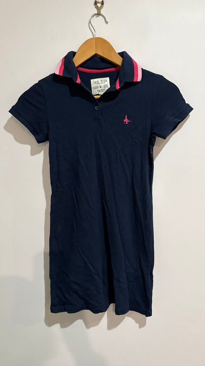 Jack Wills Navy Polo Dress - Size 10-11 Years