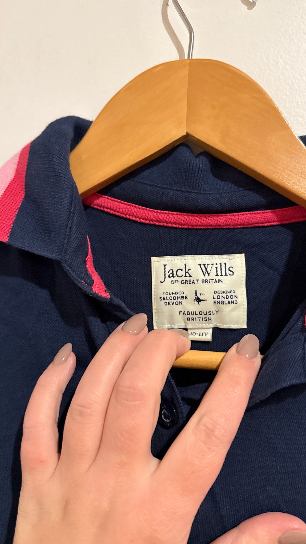 Jack Wills Navy Polo Dress - Size 10-11 Years