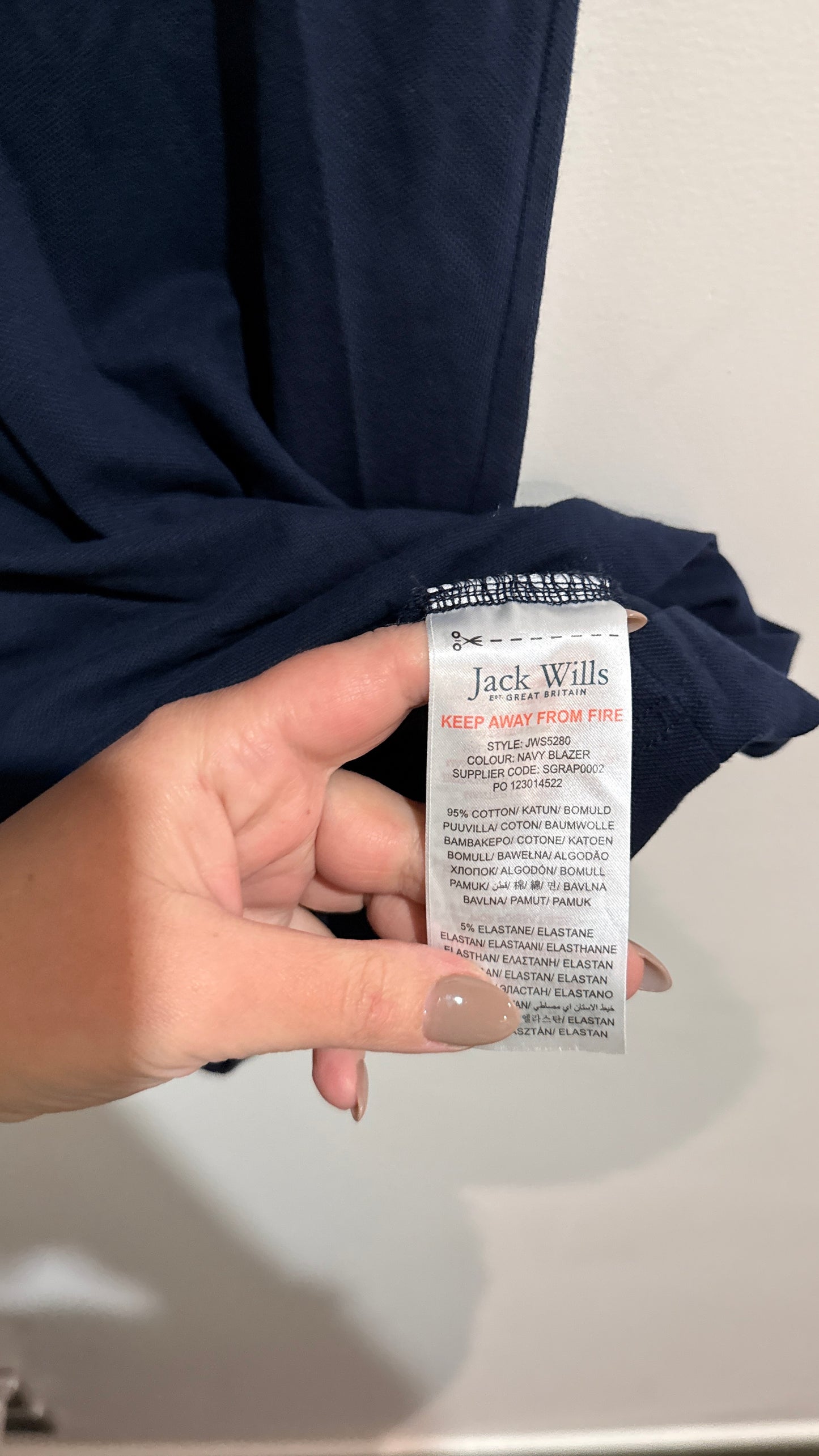 Jack Wills Navy Polo Dress - Size 10-11 Years