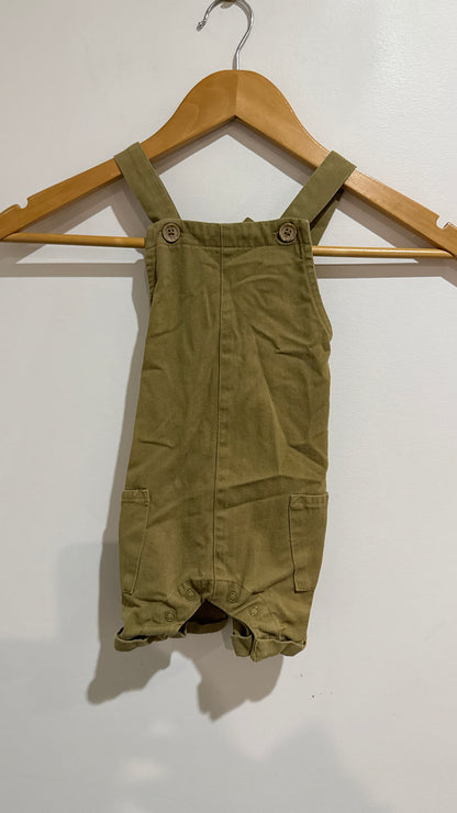 Baby Baby Khaki Corduroy Overalls - Size 0 (6-12 Months)