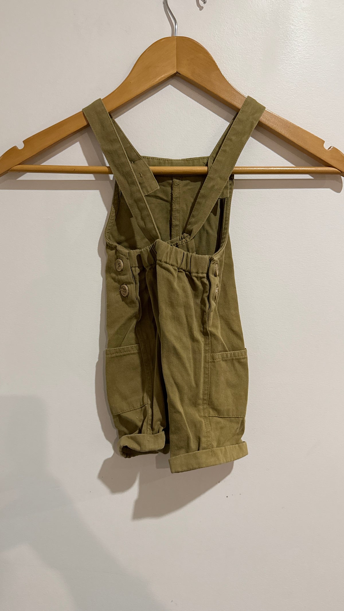 Baby Baby Khaki Corduroy Overalls - Size 0 (6-12 Months)
