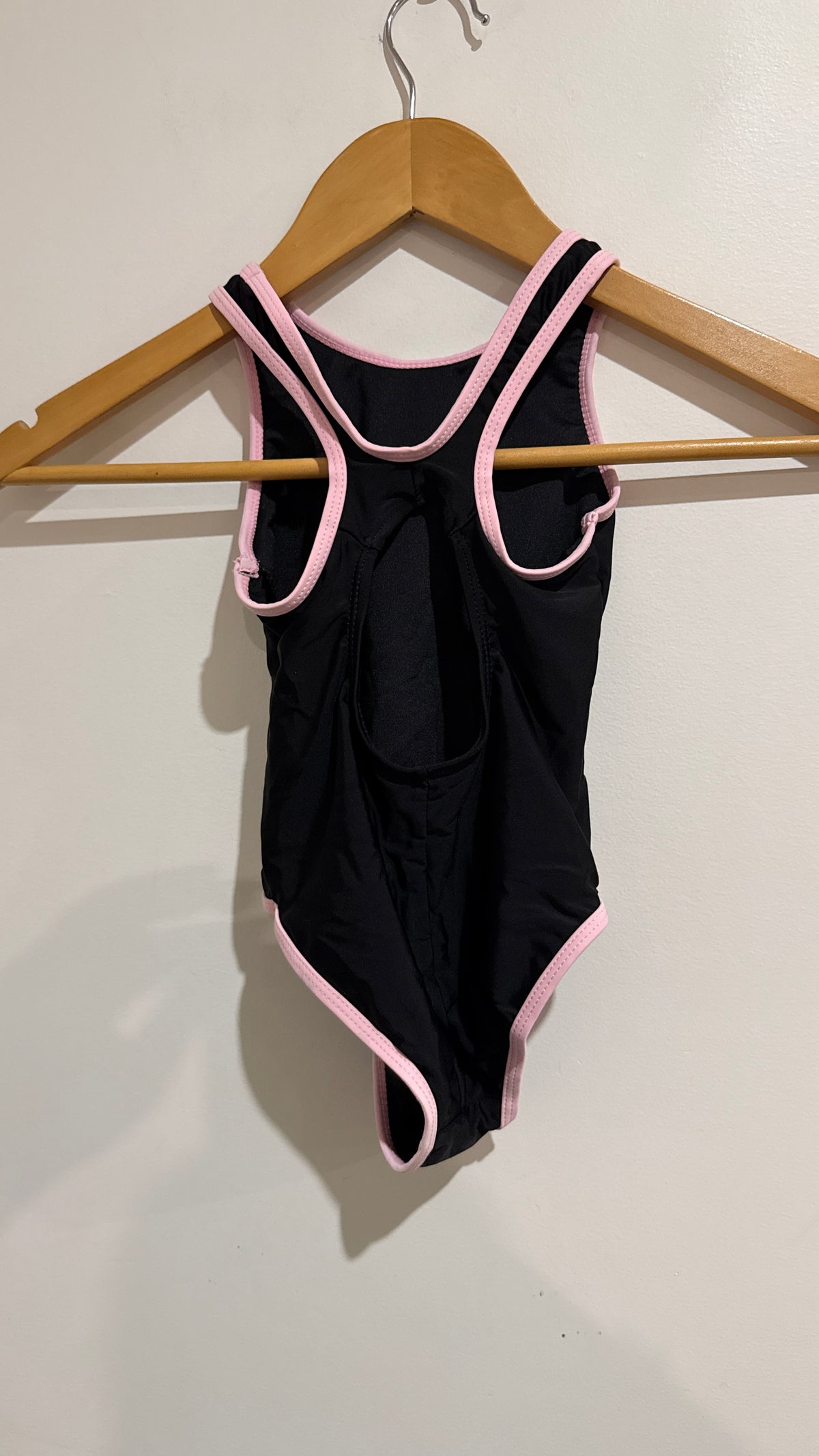 Young Original Black & Pink Swimsuit - Size 4