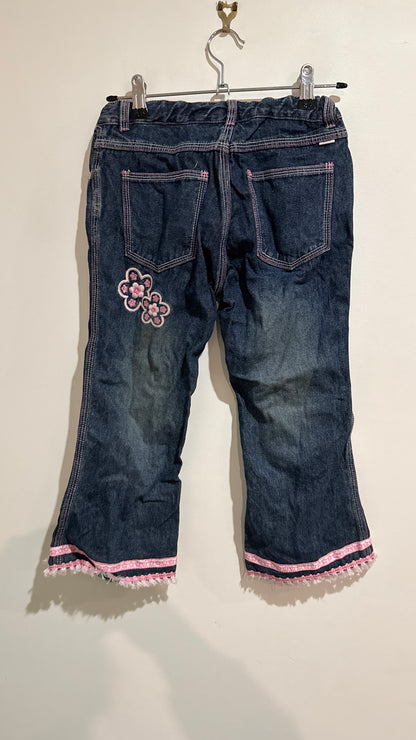 Pumpkin Patch Denim Jeans with Pink Trim - Size 10