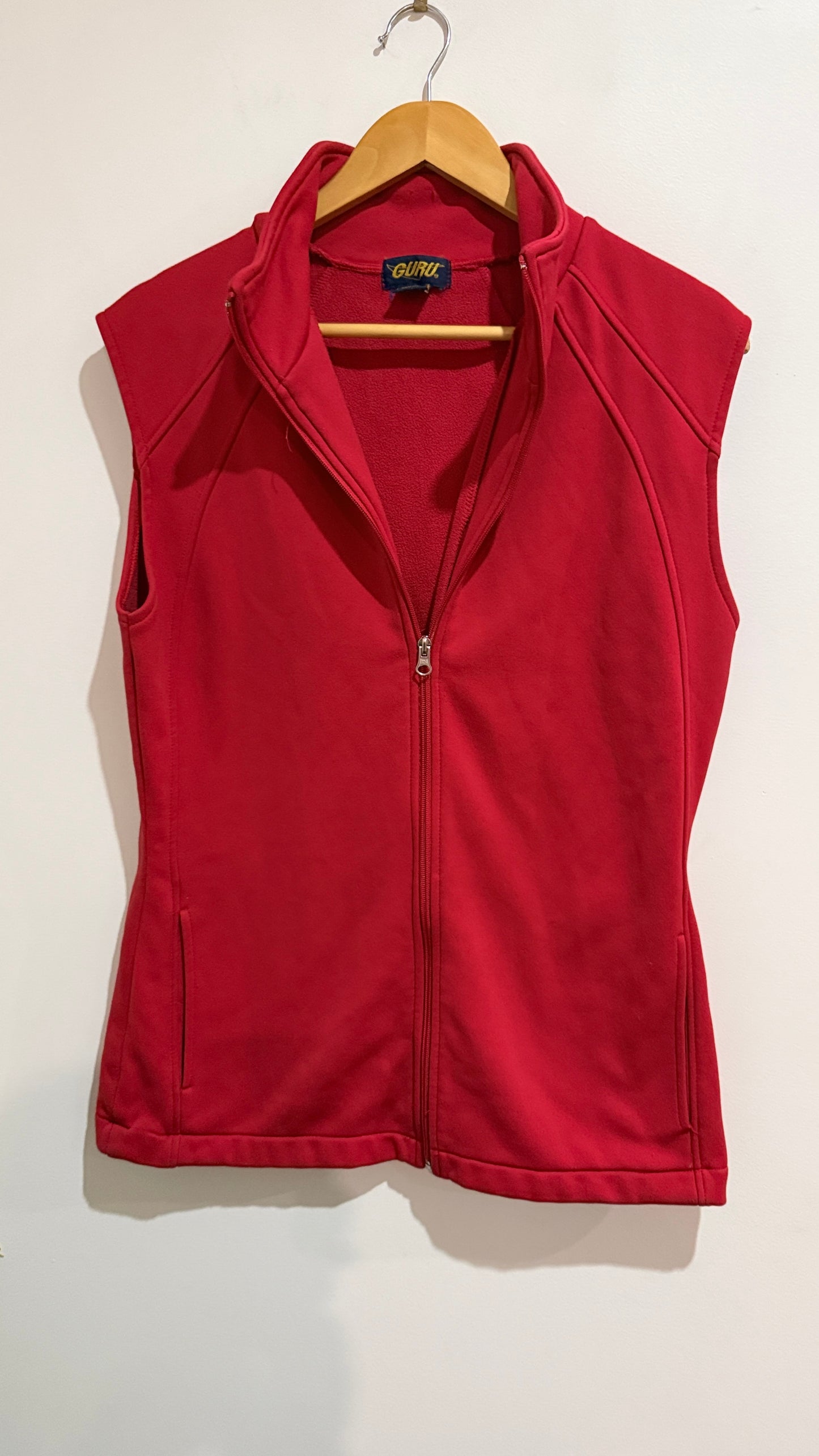 Guru Red Fleece Vest - Size XL