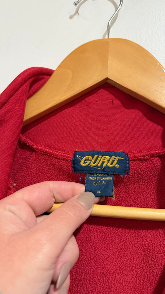 Guru Red Fleece Vest - Size XL