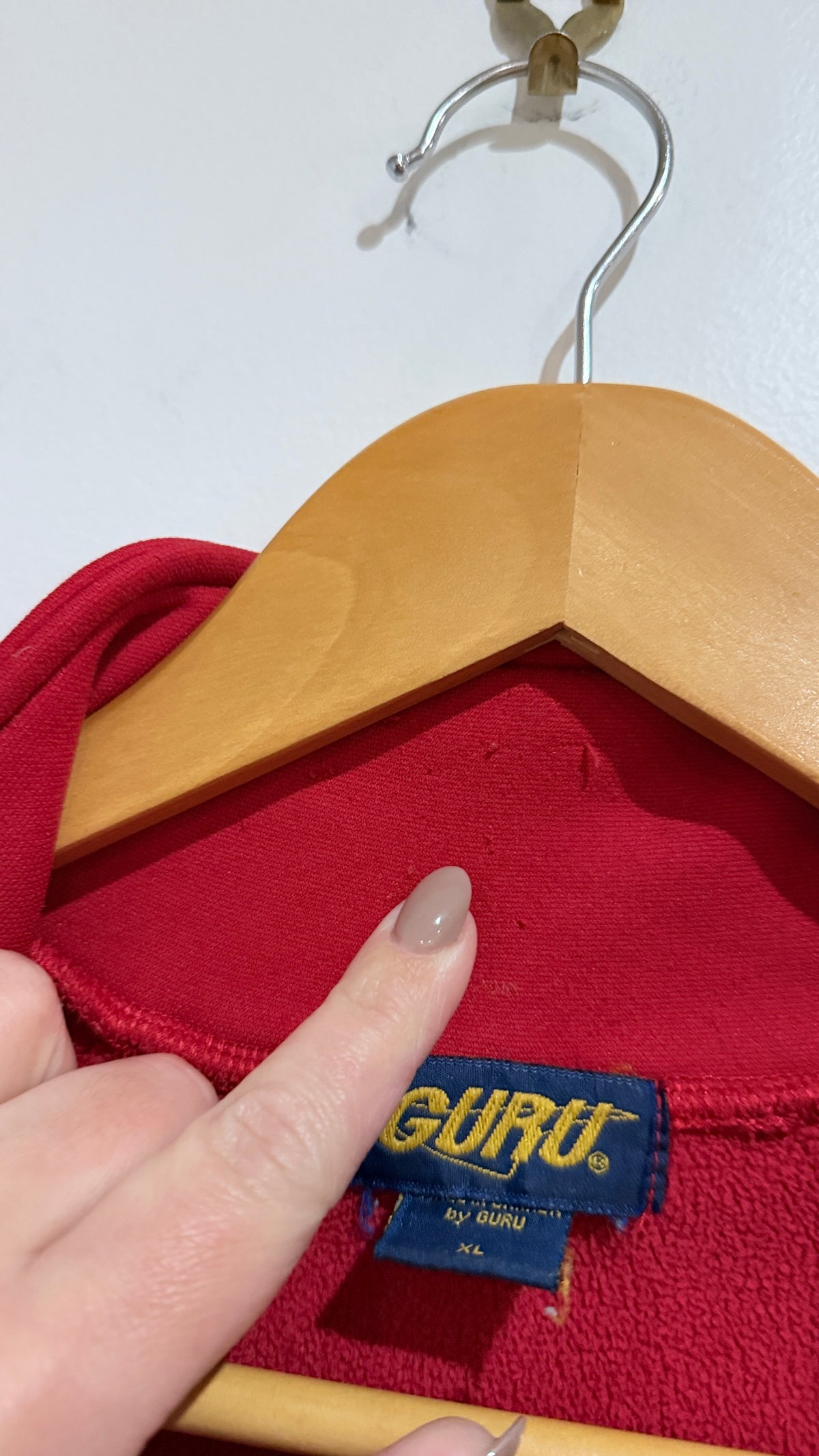 Guru Red Fleece Vest - Size XL