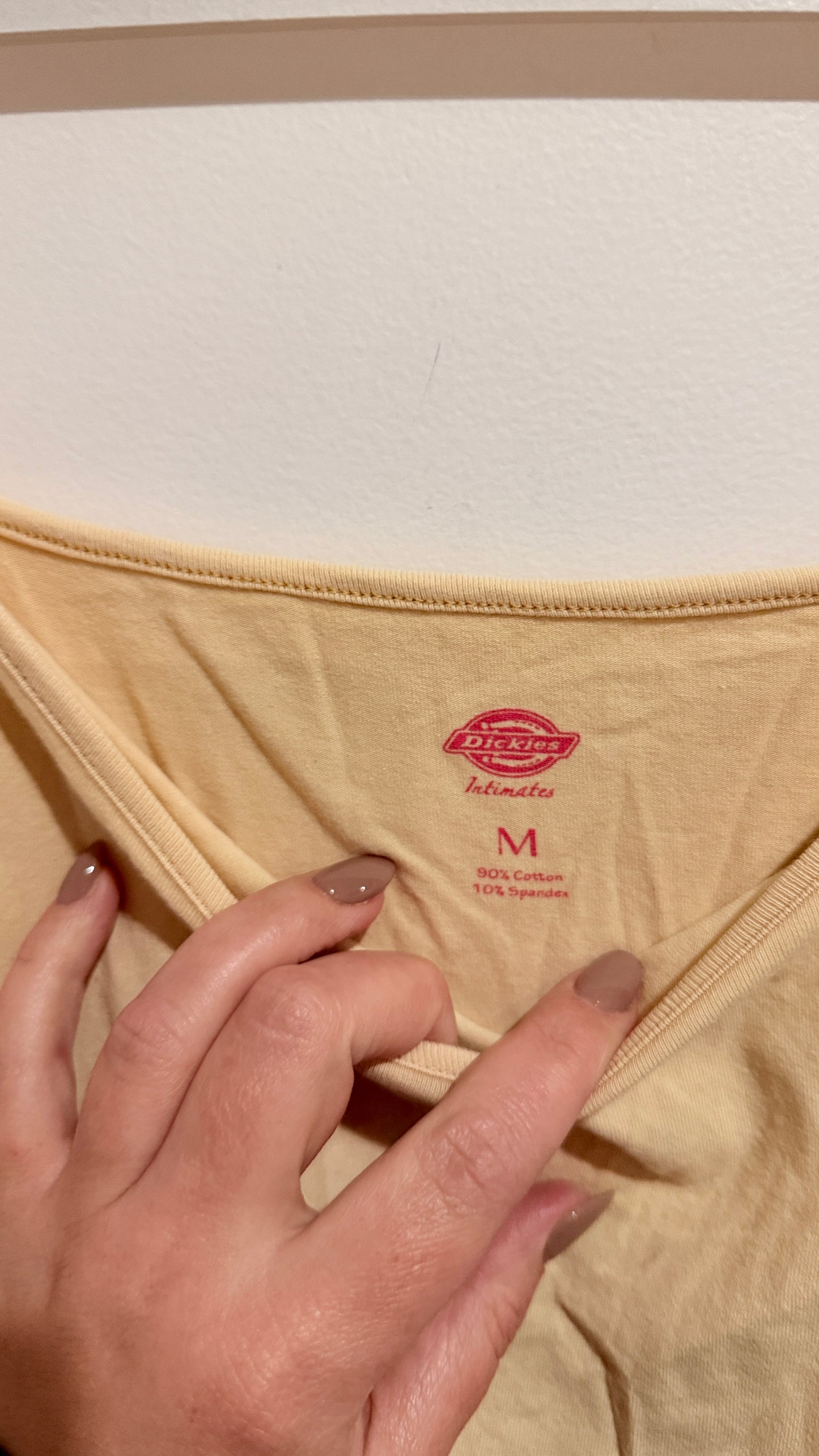 Dickies Cream Cami Top - Size M(S Fit)
