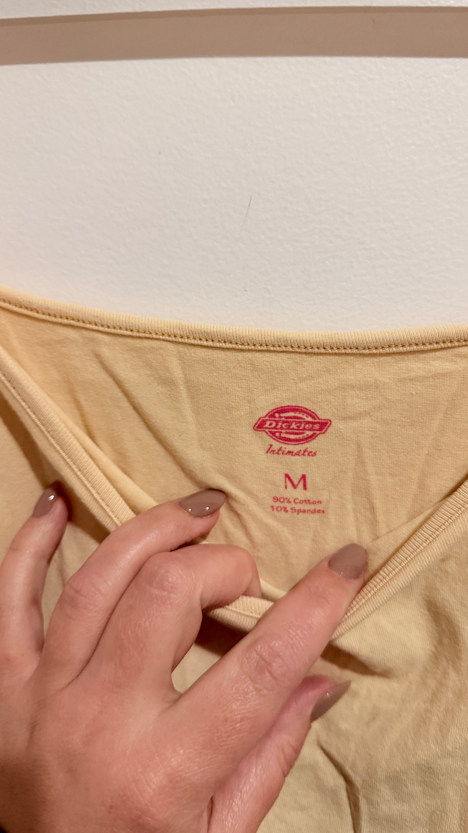Dickies Cream Cami Top - Size M(S Fit)
