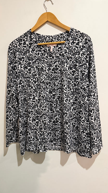 Millers Woman Animal Print Long Sleeve Top - Size 20