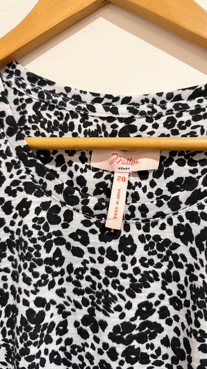Millers Woman Animal Print Long Sleeve Top - Size 20