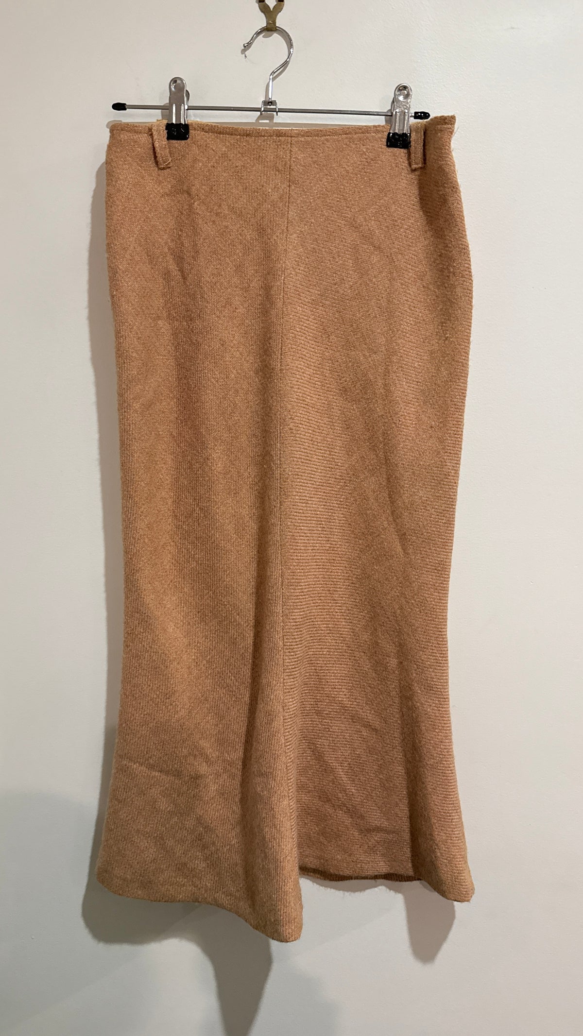 Kookaï Size 38 Wool Blend Flared Midi Skirt - 71cm waist
