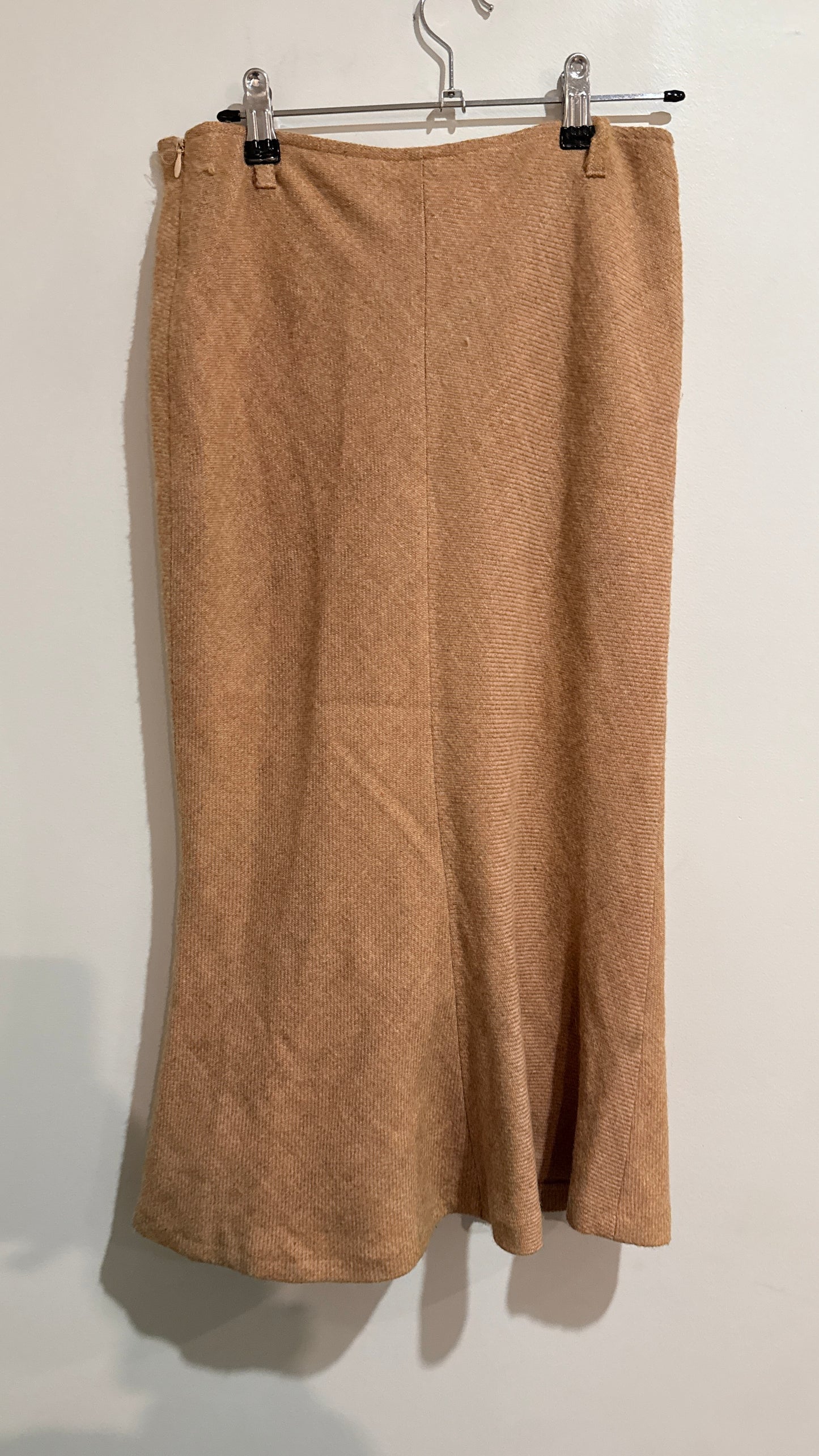Kookaï Size 38 Wool Blend Flared Midi Skirt - 71cm waist