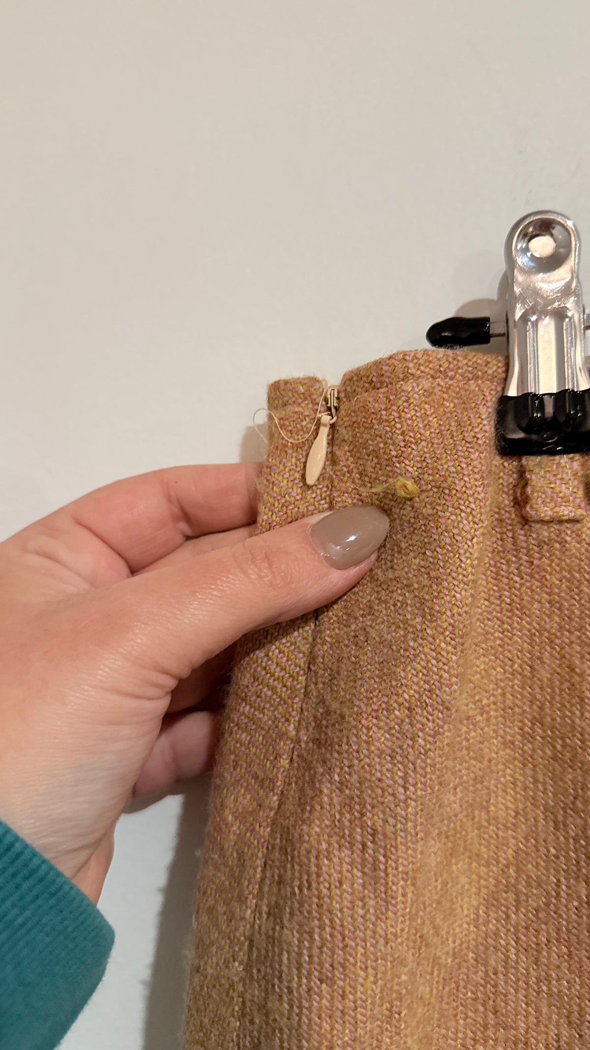 Kookaï Size 38 Wool Blend Flared Midi Skirt - 71cm waist