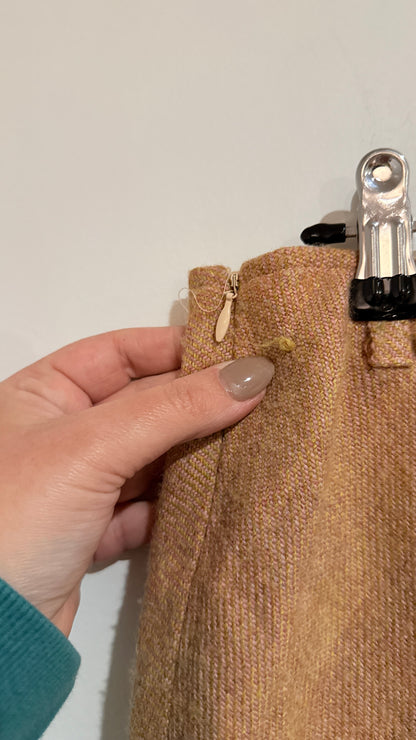 Kookaï Size 38 Wool Blend Flared Midi Skirt - 71cm waist