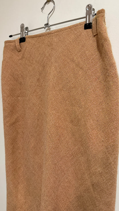 Kookaï Size 38 Wool Blend Flared Midi Skirt - 71cm waist