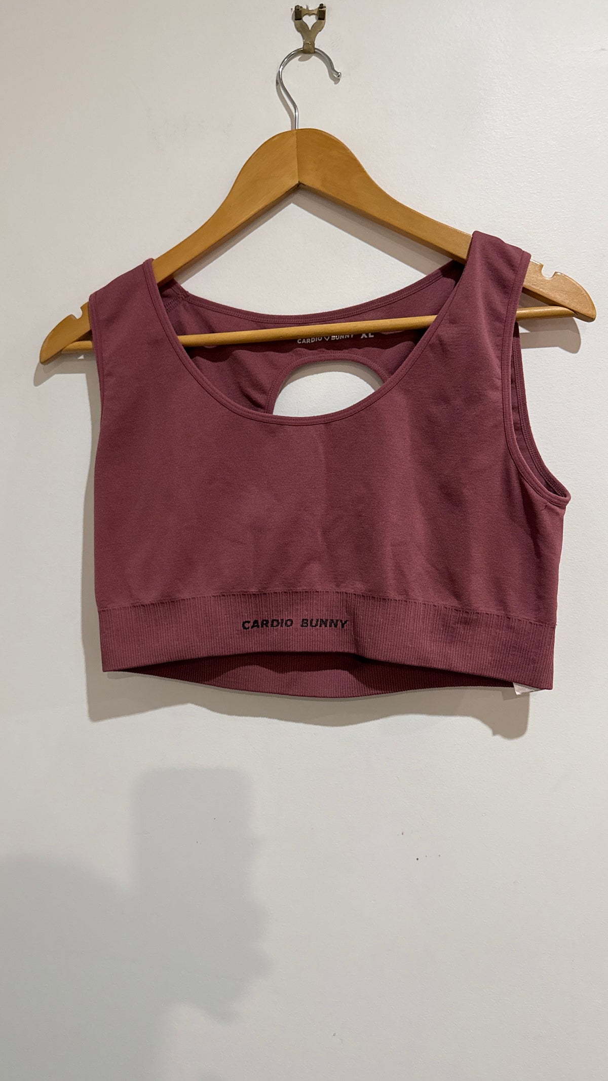 Cardio Bunny Size XL Activewear Crop Top