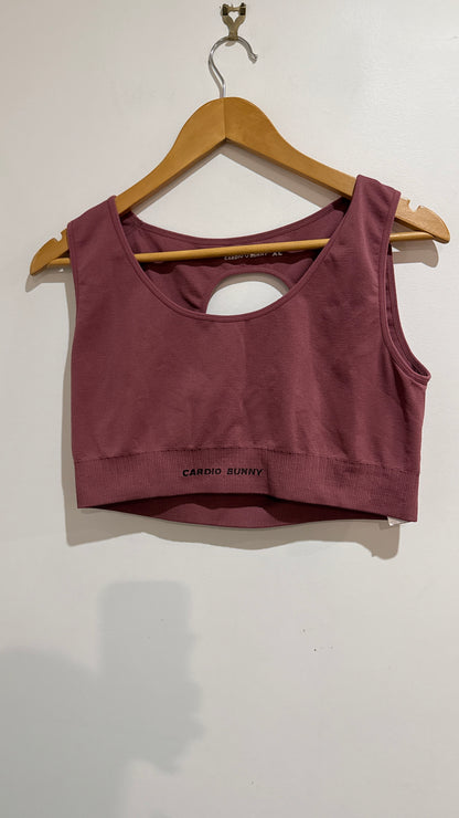 Cardio Bunny Size XL Activewear Crop Top