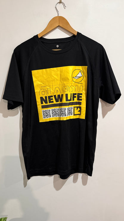 Ola Fou Size L New Life Graphic Tee