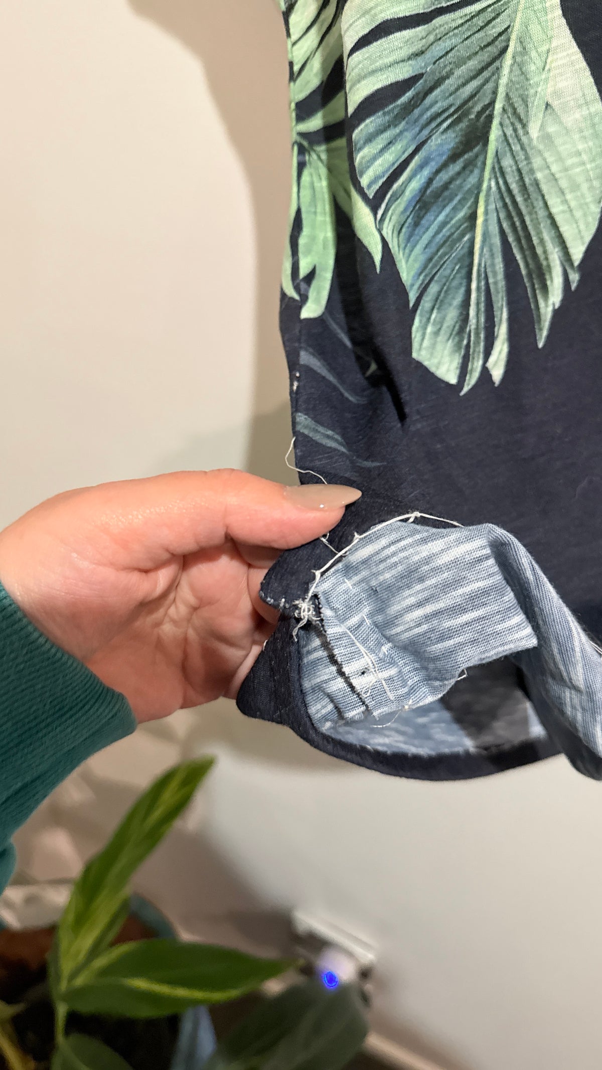 Millers Size 22 Tropical Palm Print Top