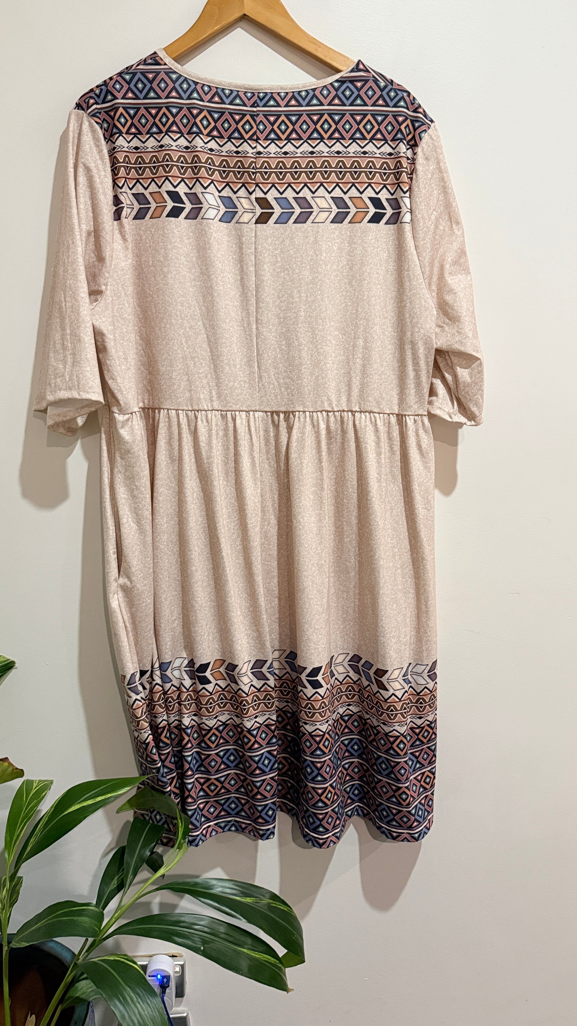 Emery Rose Size 4XL Aztec Print Dress