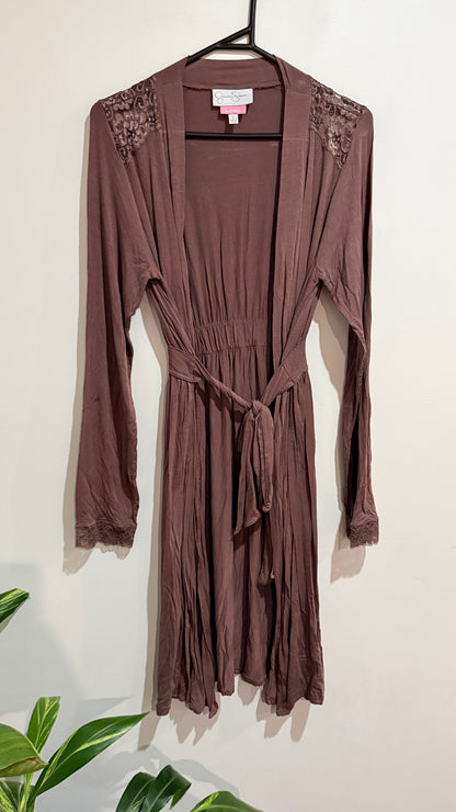 Jessica Simpson Size S Lace Trim Nursing Robe
