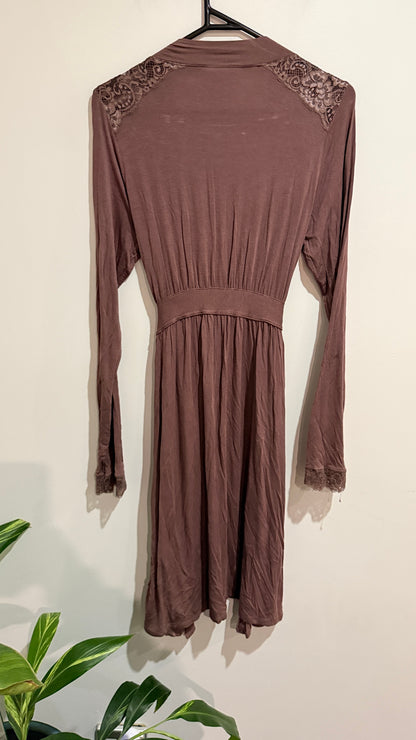 Jessica Simpson Size S Lace Trim Nursing Robe