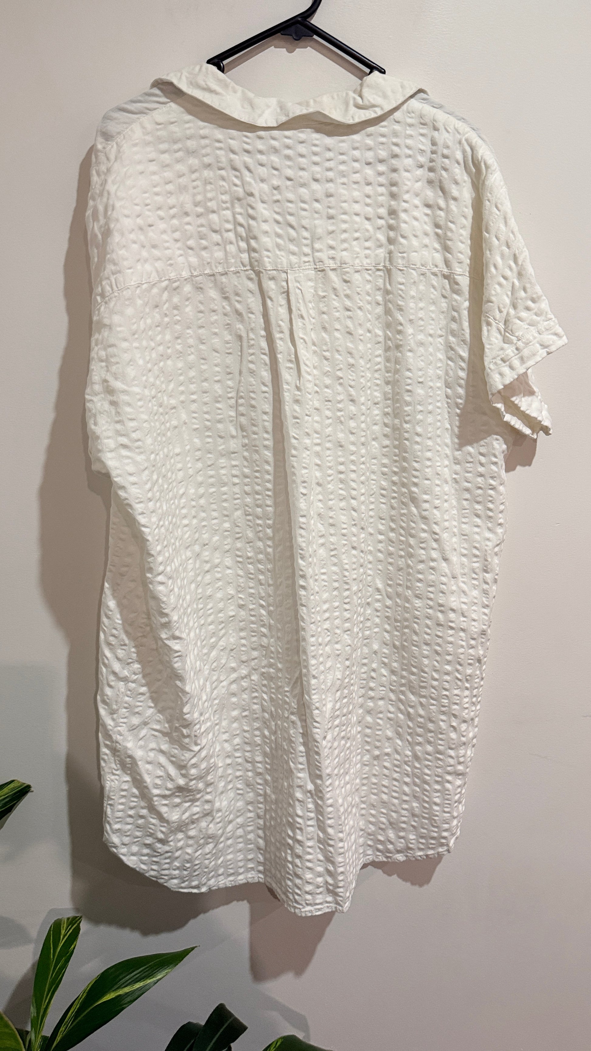 Anko Size 16 Textured Button Front Shirt Dress