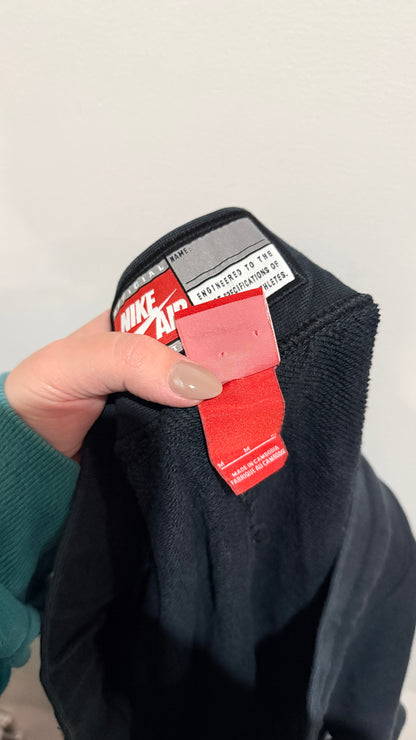Nike Air Size M Black Fleece Graphic Panel Shorts